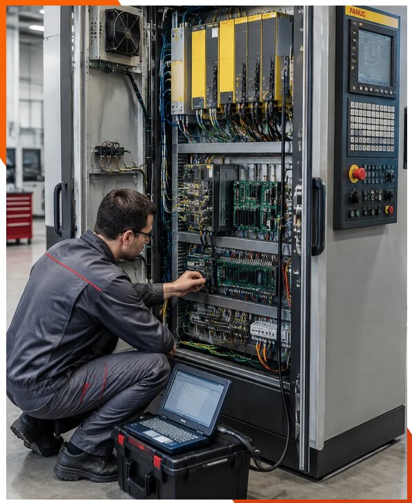 Ремонт систем ЧПУ FANUC промышленных станков в Нововоронеже