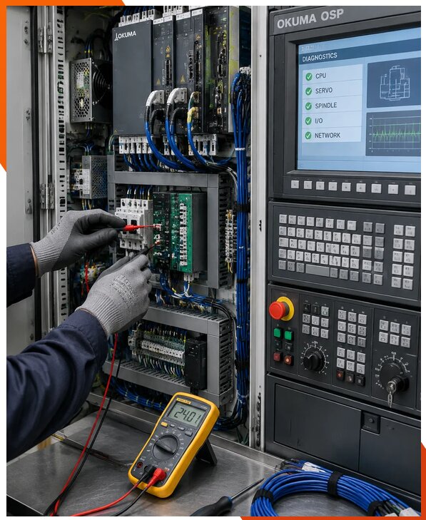 Ремонт систем ЧПУ Okuma OSP в Нововоронеже